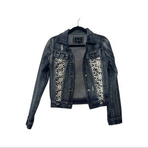 Rue21 Crochet Detail Jean Jacket Small